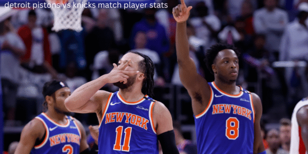 detroit pistons vs knicks match player stats