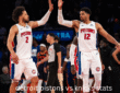 detroit pistons vs knicks stats