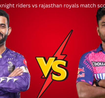 kolkata knight riders vs rajasthan royals match scorecard