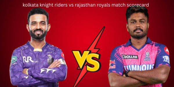 kolkata knight riders vs rajasthan royals match scorecard