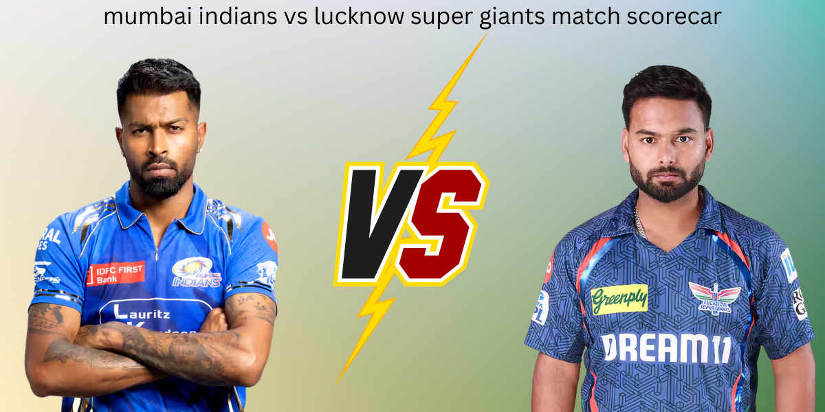 mumbai indians vs lucknow super giants match scorecar