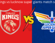 punjab kings vs lucknow super giants match scorecard