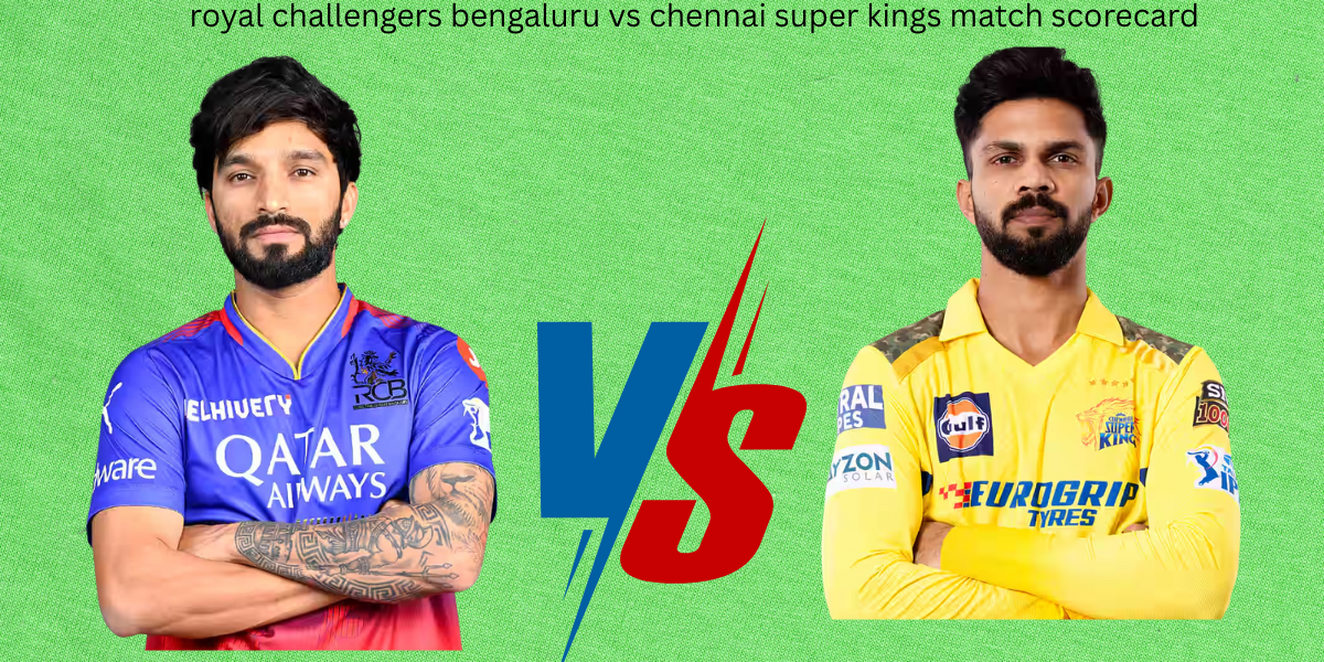 royal challengers bengaluru vs chennai super kings match scorecard