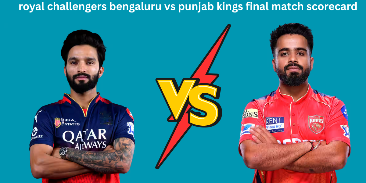 royal challengers bengaluru vs punjab kings final match scorecard